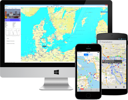 ShippingExplorer für Windows, iOS und Android